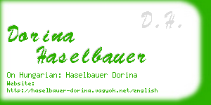 dorina haselbauer business card